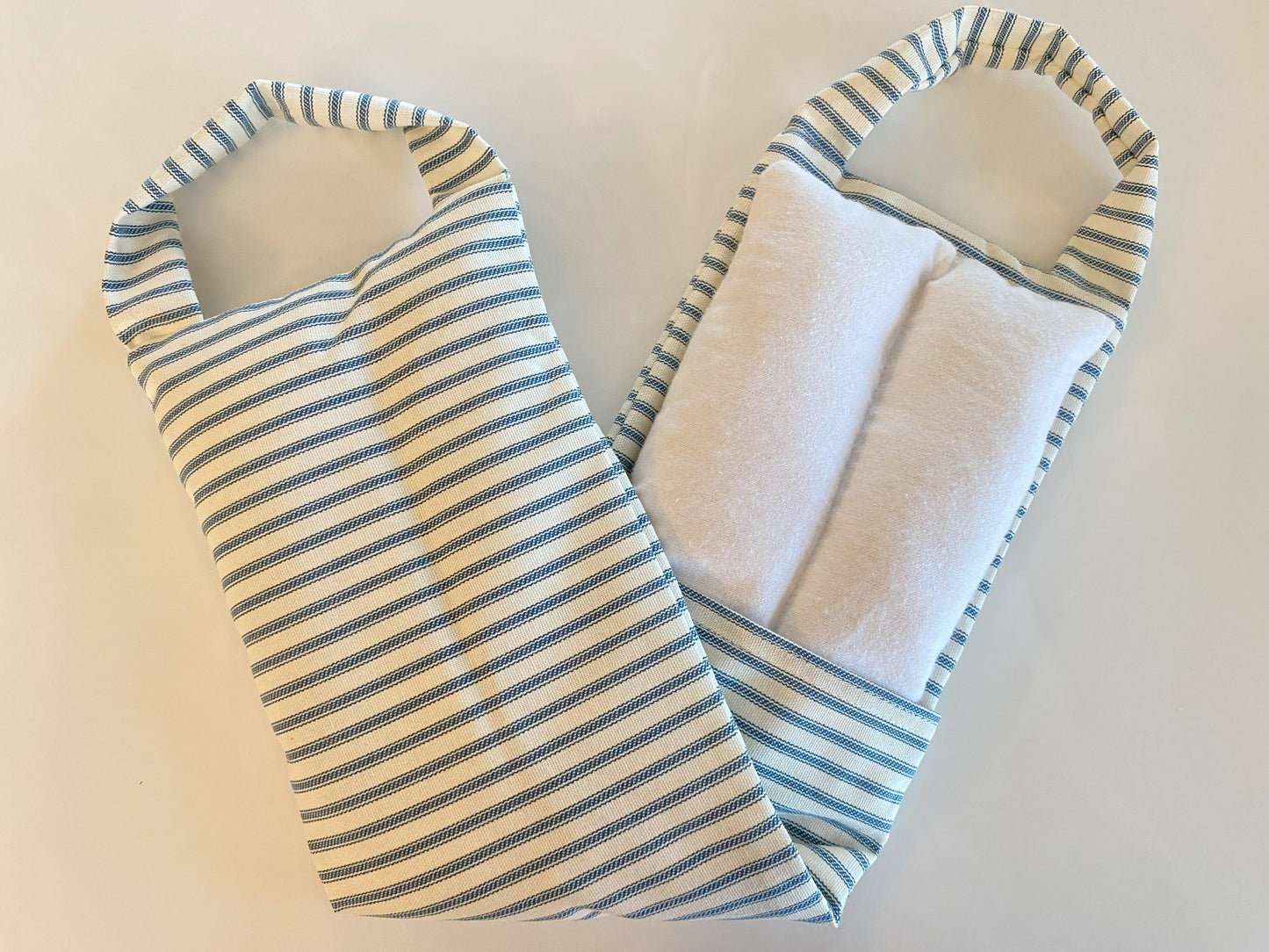 Washable Microwavable Rice Bag with Handles l Comfort Therapy Pack l Neck Wrap l Stripes