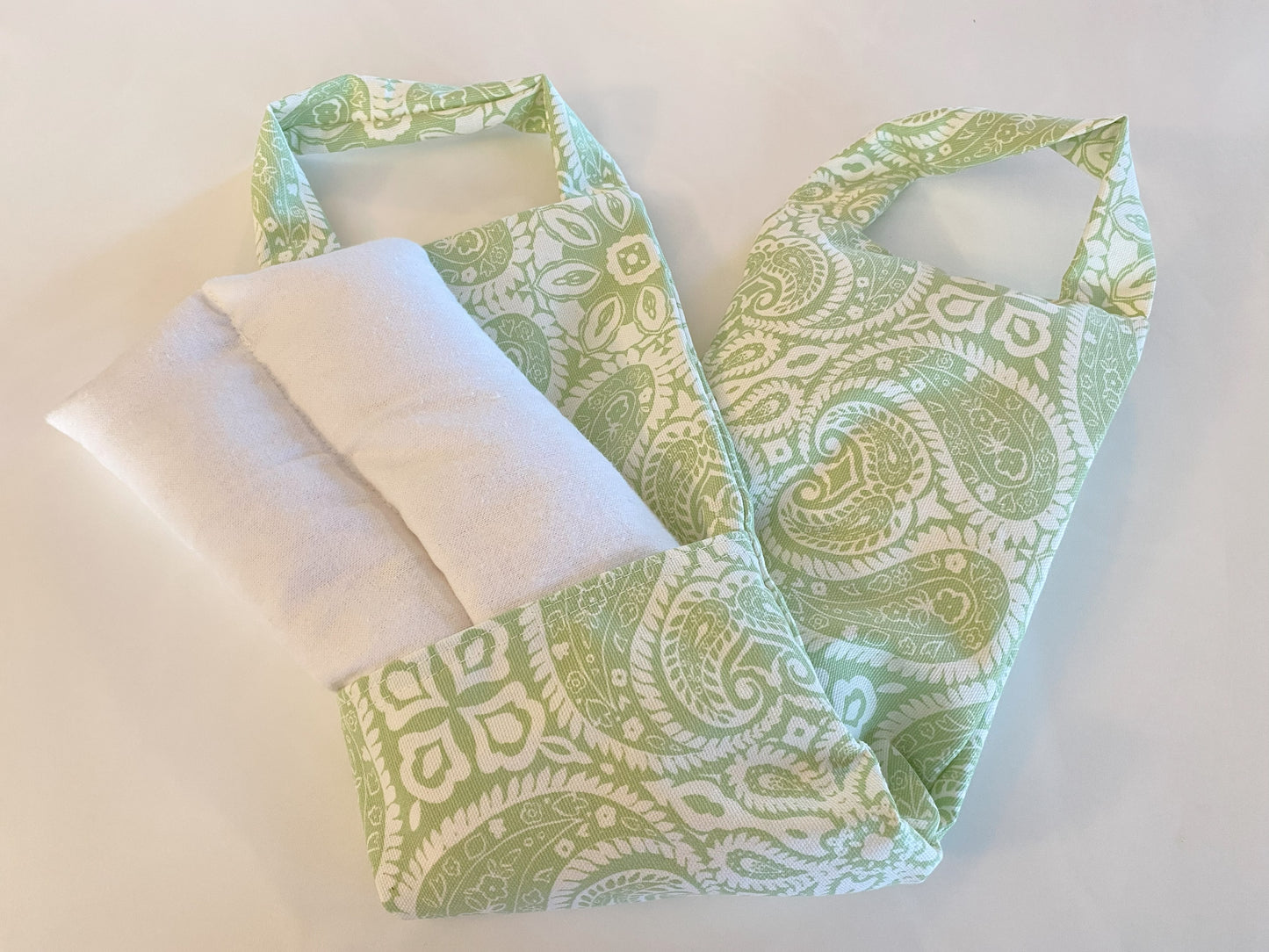 Washable Microwavable Rice Bag with Handles l Comfort Therapy Pack l Neck Wrap l Aromatherapy bag l Paisley