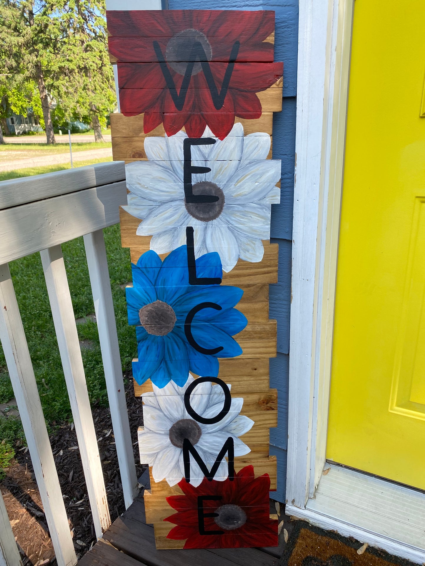 Hand Painted Welcome Sign