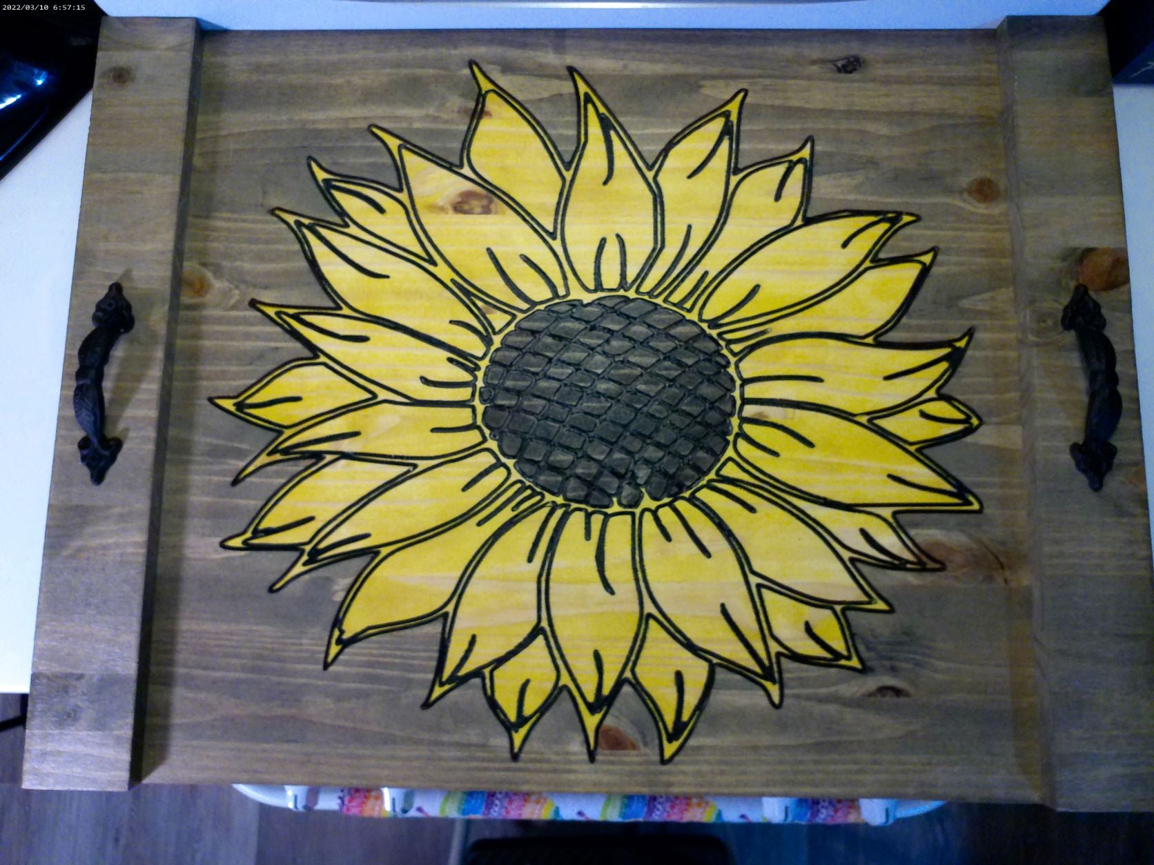 Engraved Barnwood Sunflower Noodle Board – WilloCreek Boutique
