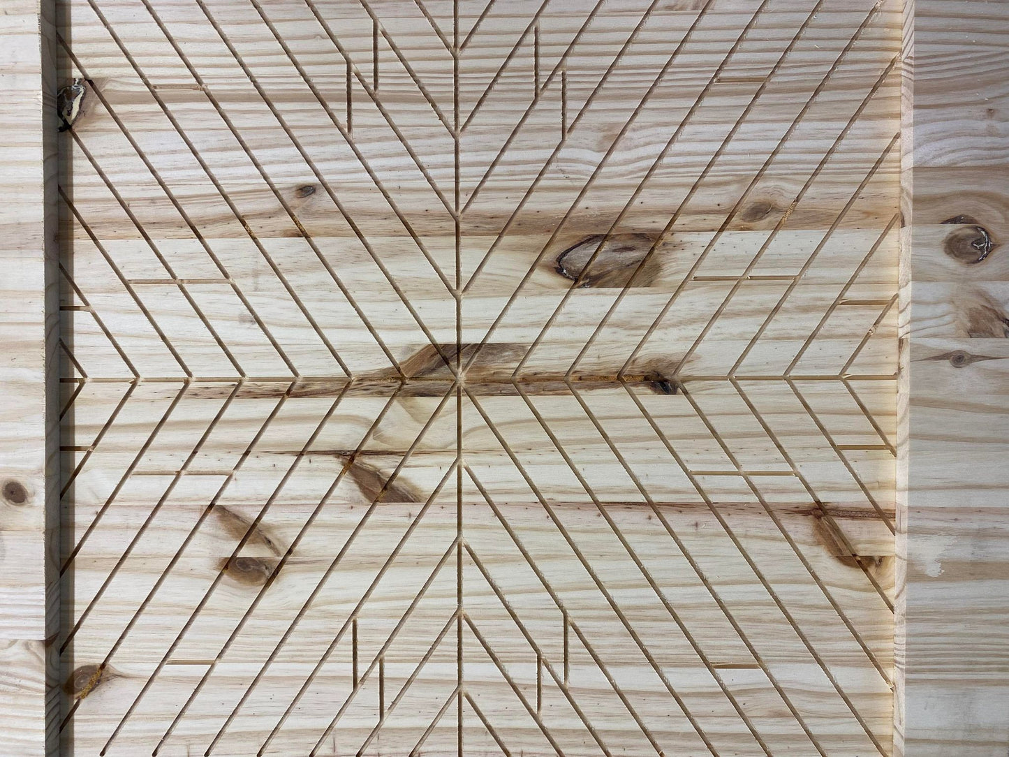 Engraved Barn Wood Quilt Noodle Board