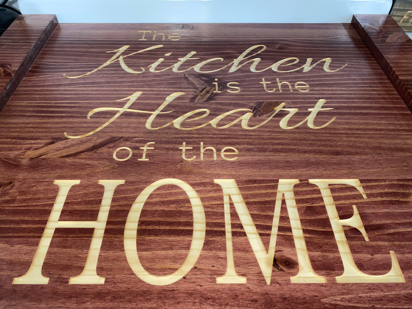 The Kitchen is the Heart of the Home Carved Noodle Board